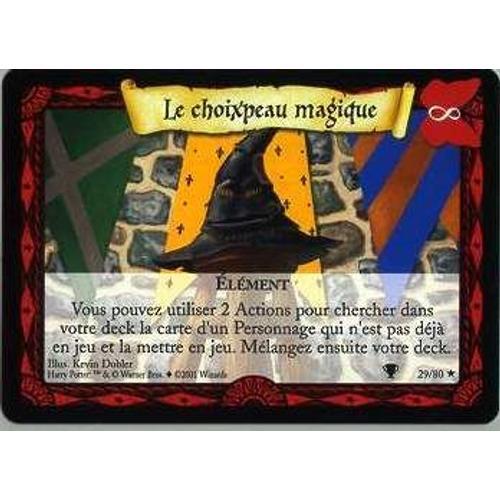 Carte Harry Potter (Trading Card) Le Choixpeau Magique 29/80