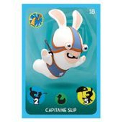 Carte Lapins Crétins Panini Carrefour N° 18 Capitaine Slip