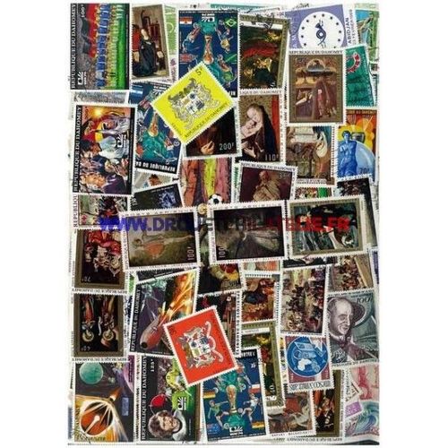 Dahomey 250 Timbres Differents Obliteres