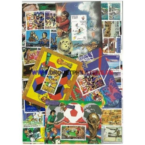Djibouti 100 Timbres Differents Obliteres