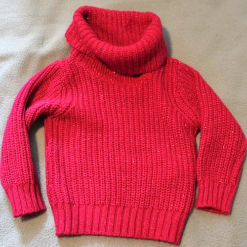 Pull Gémo Col Roulé 2 Ans Fuchsia