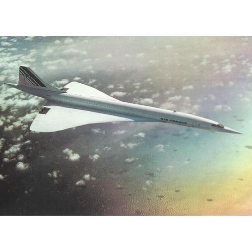 carte postale Concorde AIR FRANCE 
