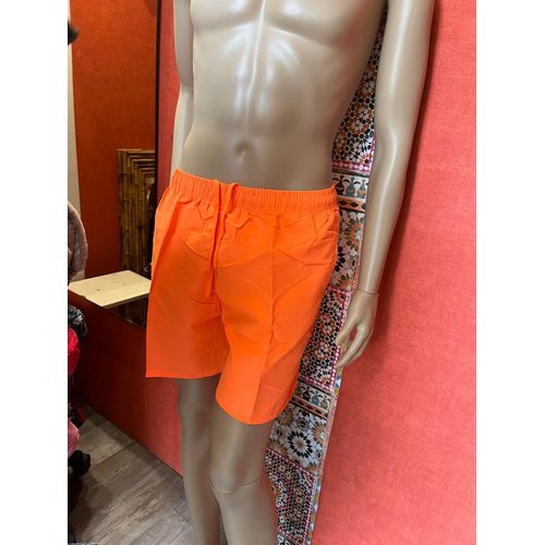 Short De Bain Orange Fluo 100 % Polyester