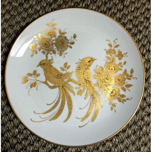 Assiette Taille Petite Porcelaine Kaiser Modèle Melody Dorée Or Fin À La Main