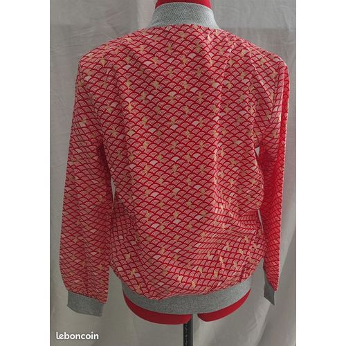 Blouson Imprimé Rouge