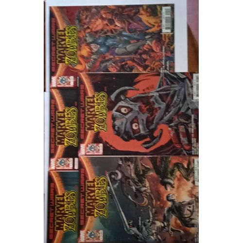 Lot Complet Des Secret Wars : Marvel Zombies 1 - 5 ( V.F. Panini 2016 ) ** & Secret Wars : Age Of Ultron, Ghost Racers, Red Skull, Siege ** Elsa Bloostone