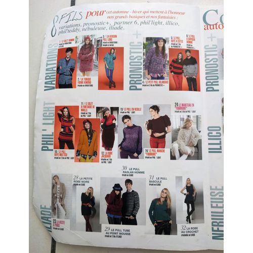 Catalogue Phildar N°79 - Automne - Hiver - Tendances Maille - Femme Et Homme