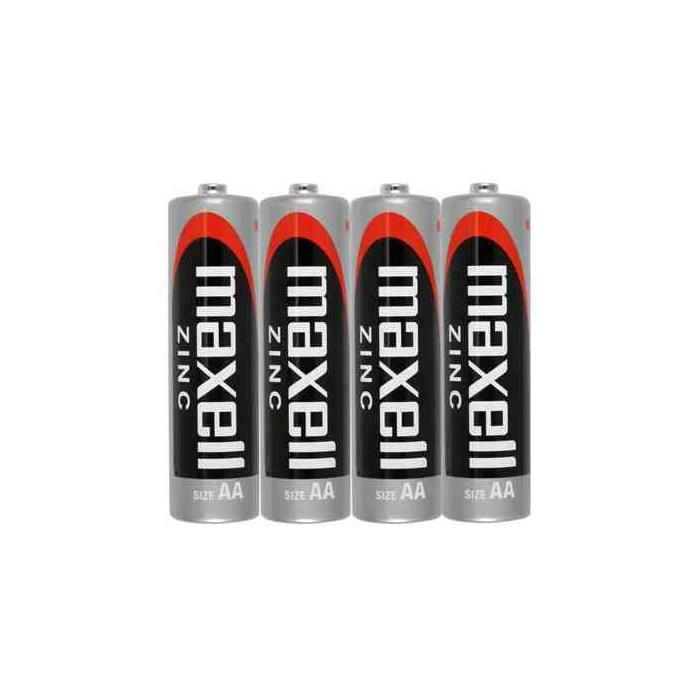 maxell Pack 4 Piles Zinc Mignon AA LR6 1,5V