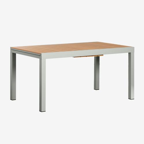 Table De Jardin Extensible Rectangulaire En Aluminium (150-197x90 Cm) Saura Vert Kaki