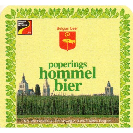 Sous Bock De Biere Belge Poperings Hommel Bier