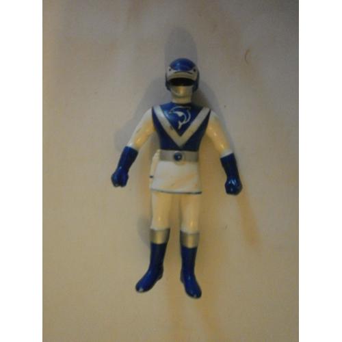 Figurine Bioman Liveman Bleu Bandai Pvc 1988