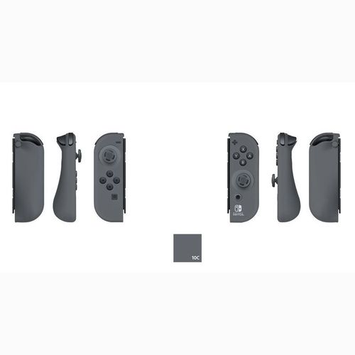 Pdp 1 Paire De Coque En Silicone Gel + Bouchons Capuchons Grip Pour Manettes Joy-Con Nintendo Switch, Gris [Manettes Joy-Con Non Incluses]