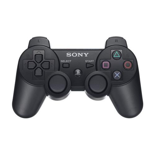 Manette Pad Officiel Sony Playstation 3 Ps3 Dual Shock 3 Wireless Sans Fil, Noir (Reconditionné)