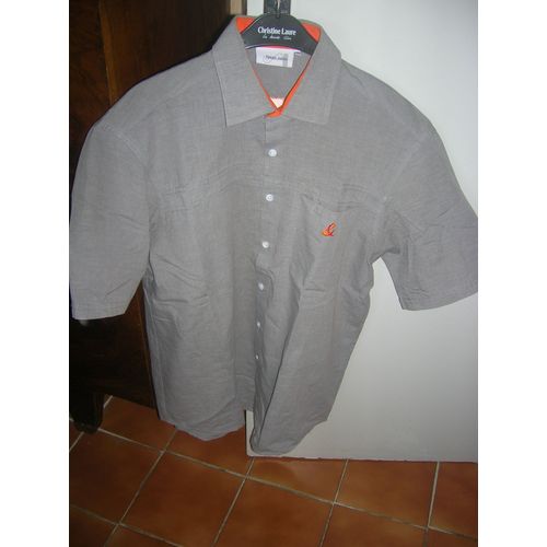 Chemise Aimée Julien Manches Courtes 80% Coton,20% Polyester 40 Gris