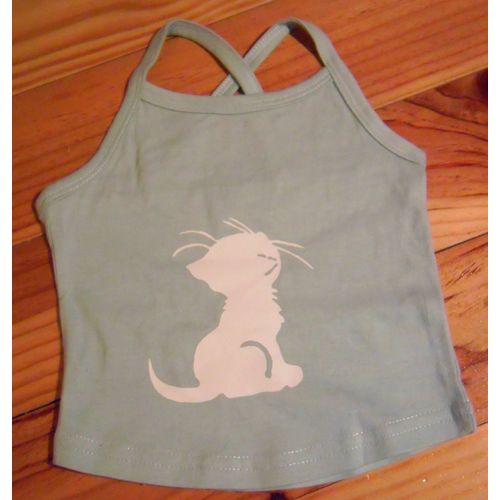 Débardeur Neuf Avec Motif Chaton Taille 2 Ans