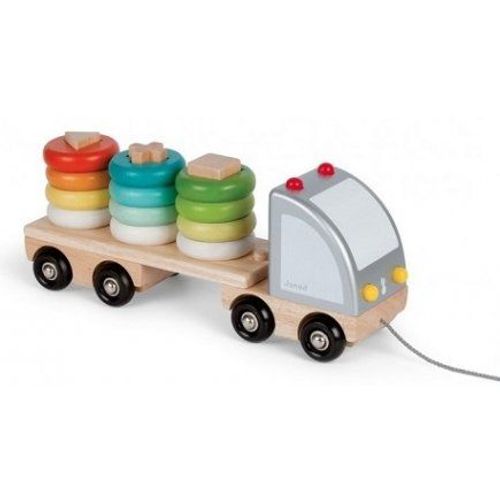 Camion Multi Color En Bois - Janod - Dès 18 Mois
