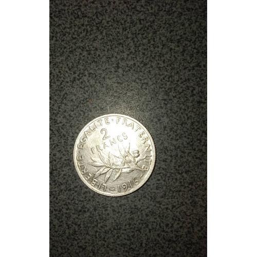 Vend Piece 2 Francs Argent 1916