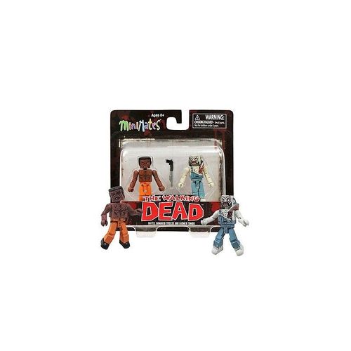 The Walking Dead - Set De 2 Figurines - Battle Damaged Tyreese Et Farmer Zombie