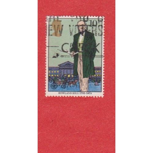 Timbre Angleterre Royaume Uni Personnages Rowland Hill