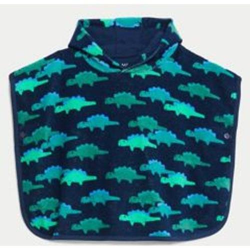 Poncho En Coton Éponge À Capuche Et Motif Dinosaure (Jusqu'au 3 Ans) - Multicolore