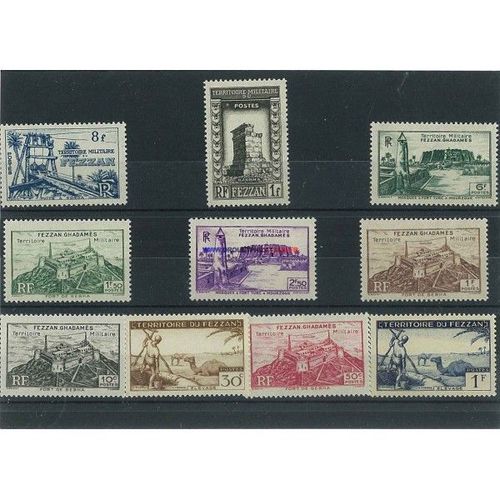 Fezzan 20 Timbres Differents Obliteres
