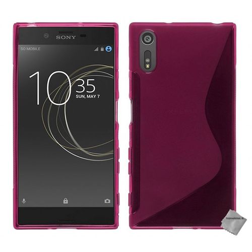 Housse Etui Coque Pochette Silicone Gel Fine Pour Sony Xperia Xa1 Ultra + Verre Trempe - Rose