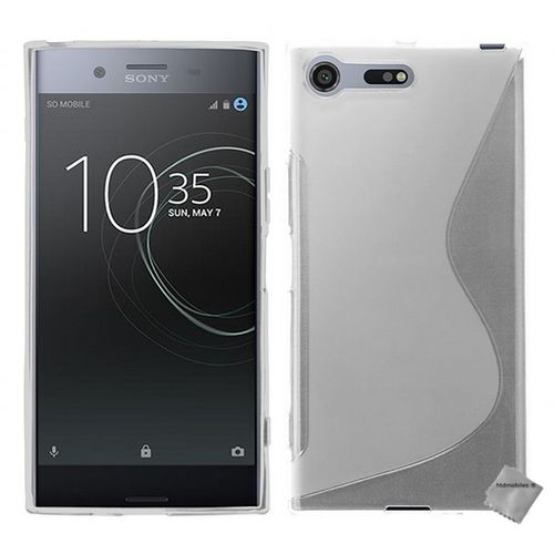 Housse Etui Coque Pochette Silicone Gel Fine Pour Sony Xperia Xz Premium + Verre Trempe - Transparent