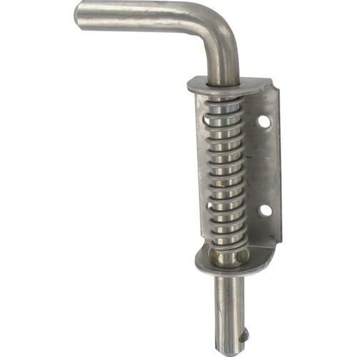 Verrou pistolet à ressort inox Tirard & Burgaud - Pêne 14 mm