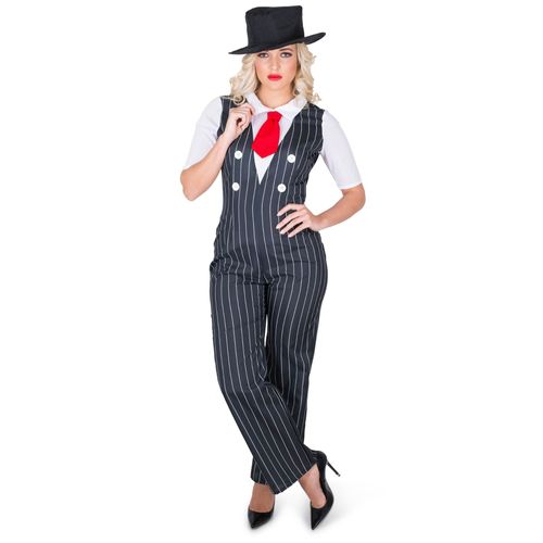 Déguisement Gangster Mafia Femme Small