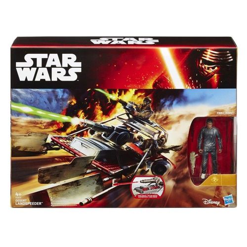 Star Wars The Force Awakens - Vaisseaux Desert Landspeeder Avec Finn