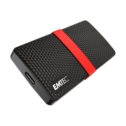 EMTEC SSD Power Plus X200 - SSD - 256 Go - externe (portable) - USB 3.1 Gen 1 (USB-C connecteur)