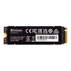 Verbatim Vi7000G - Republic of Gamers - SSD - 4 To - interne - M.2 2280 - PCIe 4.0 x4 (NVMe) - dissipateur de chaleur intégré