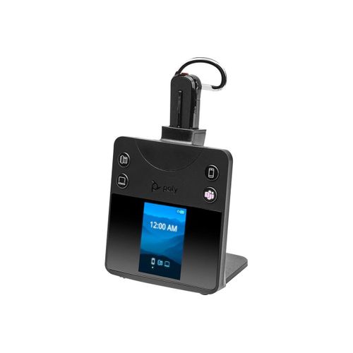 Poly Savi 8445 OFFICE - Savi 8400 series - micro-casque - convertible - DECT / Bluetooth - sans fil - noir