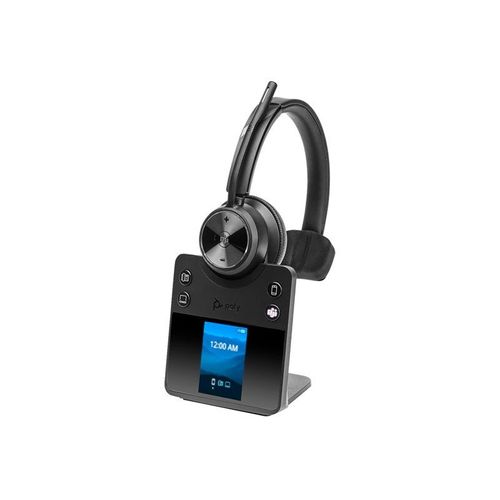Poly Savi 7410 OFFICE - Savi 7400 series - micro-casque - sur-oreille - DECT / Bluetooth - sans fil - noir - Certifié pour Microsoft Teams