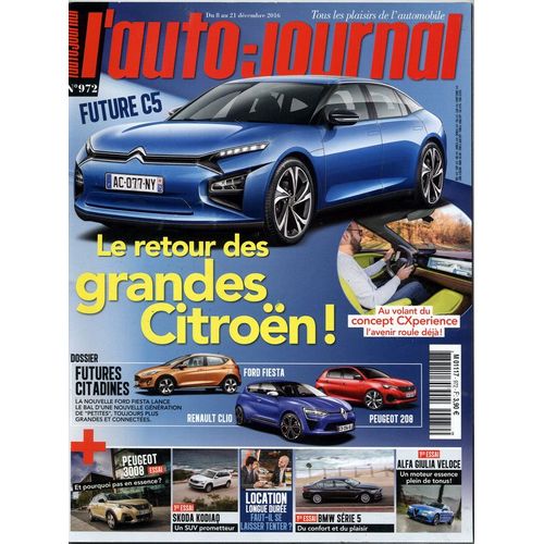 L'auto Journal N° 972 : Le Retour Des Grandes Citroën