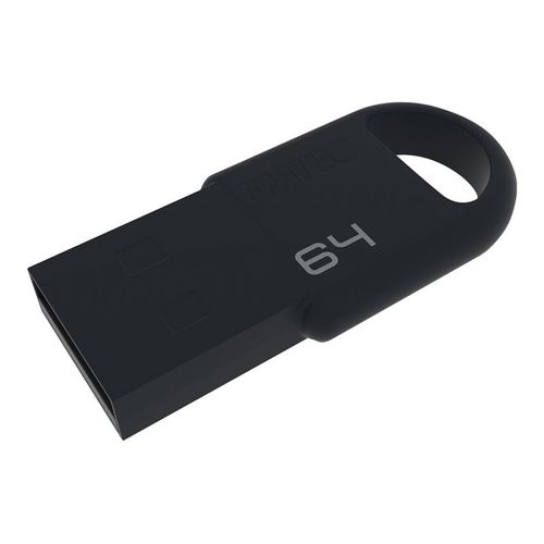 EMTEC D250 Mini - Clé USB - 64 Go - USB 2.0 - noir