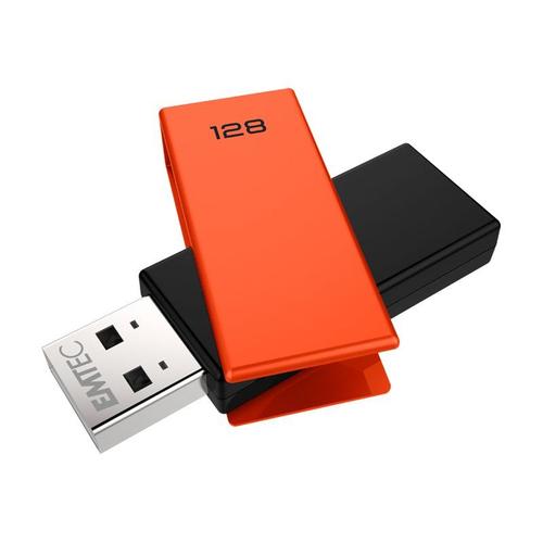 EMTEC C350 Brick - Clé USB - 128 Go - USB 2.0 - orange