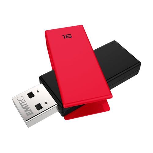 EMTEC C350 Brick 2.0 - Clé USB - 16 Go - USB 2.0 - rouge