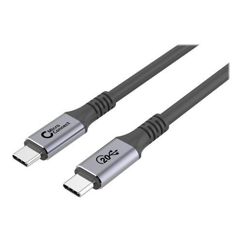 MicroConnect Premium - Câble USB - 24 pin USB-C (M) pour 24 pin USB-C (M) - USB 3.2 Gen 2 - 20 V - 5 A - 3 m - Alimentation USB (100 W), support pour 4K60Hz - noir
