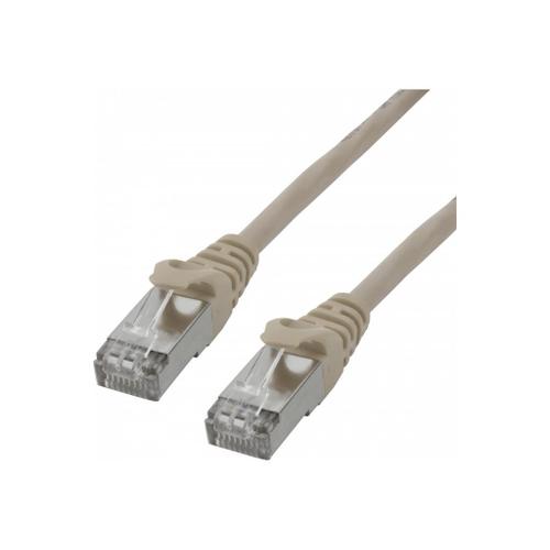 MCL - Cordon de raccordement - RJ-45 (M) pour RJ-45 (M) - 1.5 m - SFTP - CAT 6a - sans halogène, moulé, sans crochet - gris