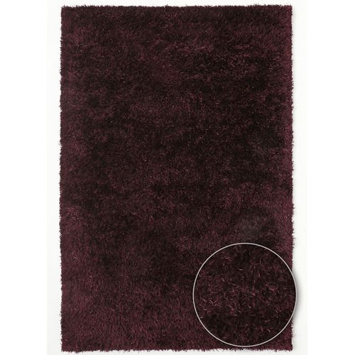 Tapis Chambre Malaidory Uni Violet 140 X 140 Cm Tapis Longues Mèches Par Unamourdetapis