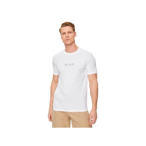 T Shirt Guess Classic Homme Blanc