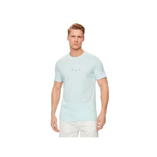 T Shirt Guess Classic Homme Bleu