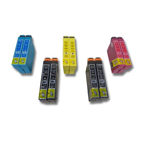 vhbw 10x cartouche pour imprimante en lot pour Epson Expression Home XP-33, XP-320, XP-322, XP-325.