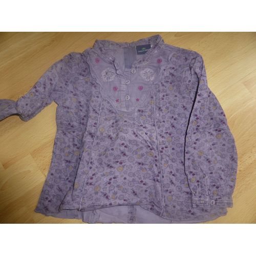 Chemise Sergent Major Coton 4 Ans Violet