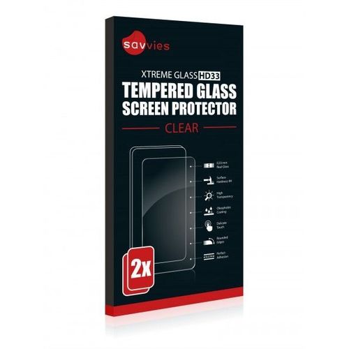 2x Savvies® Hd33 Protecteur D'écran En Verre Trempé Pour Samsung Galaxy Xcover 4