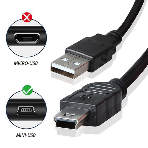 Câble Mini Usb 2.0 À 5 Broches Pour Recharge Rapide De Données Cordon De Chargeur Pour Lecteur Mp3 Mp4 Voiture Dvr Gps Appareil Photo Numérique Hd Smart Tv 1/1.5m