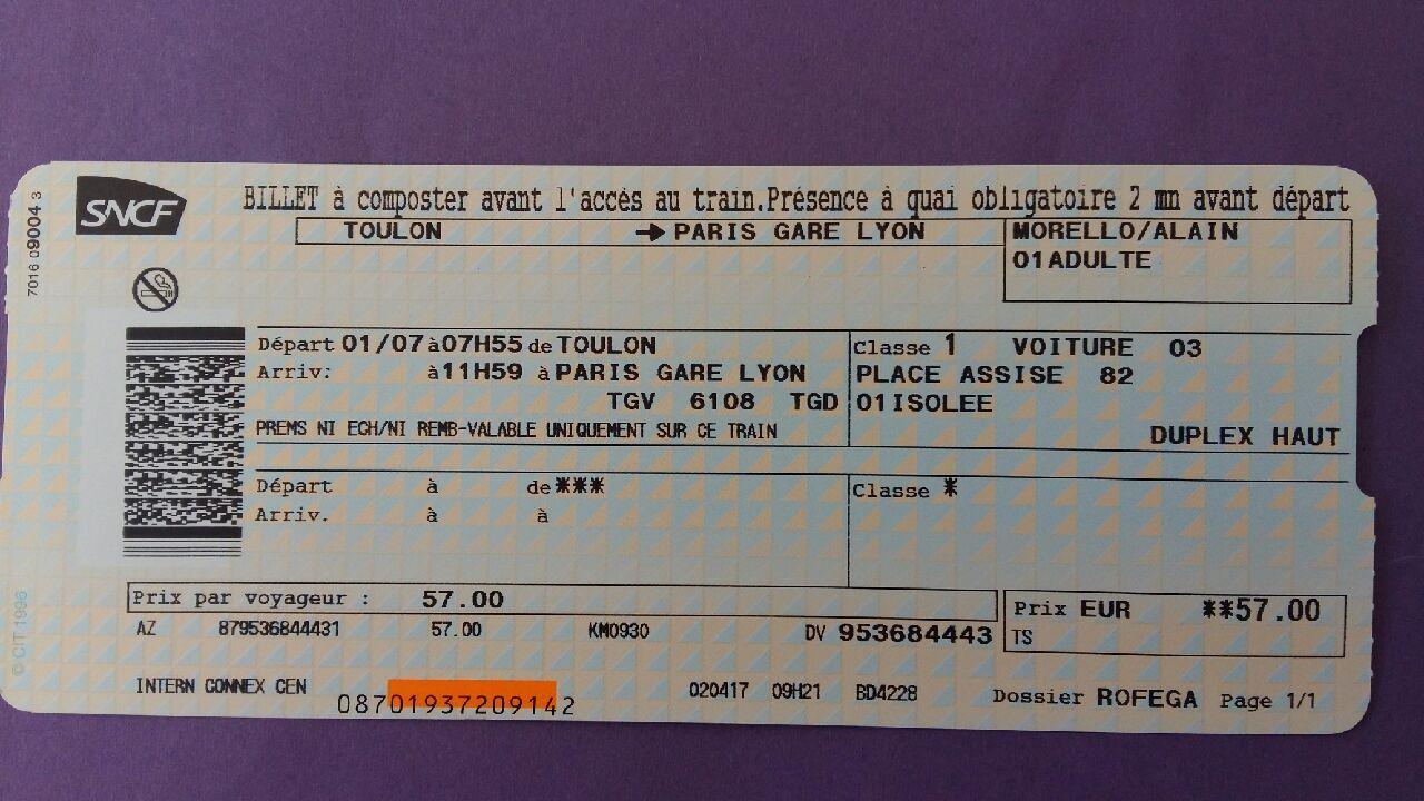 Billets Tgv D’occasion | Plus Que 4 à -70%