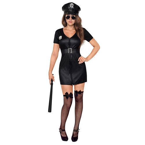 Déguisement Officier De Police Femme Sexy Noir - Taille: S / M