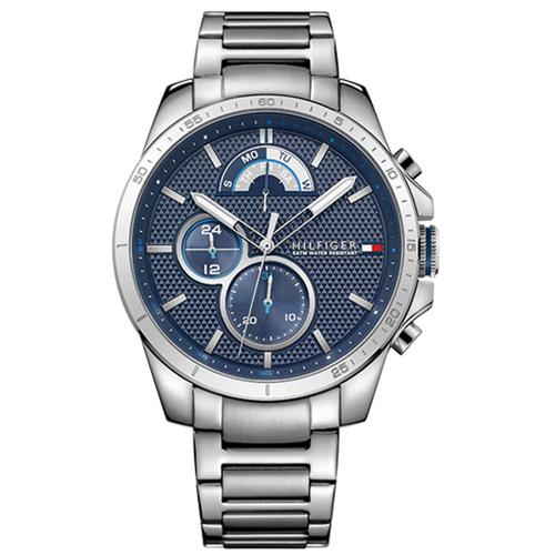 Tommy Hilfiger Montre Argent Multi-Cadrans Hommes Decker 1791348